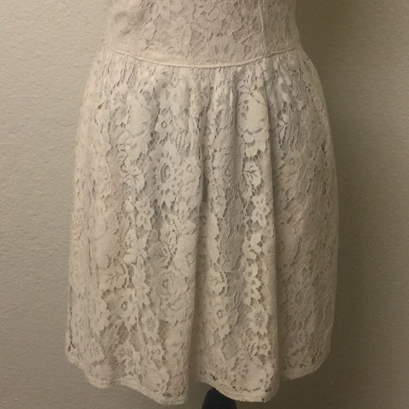 Abercrombie Iory corset boned lace adjustable strap mini dress - Picture 4 of 8